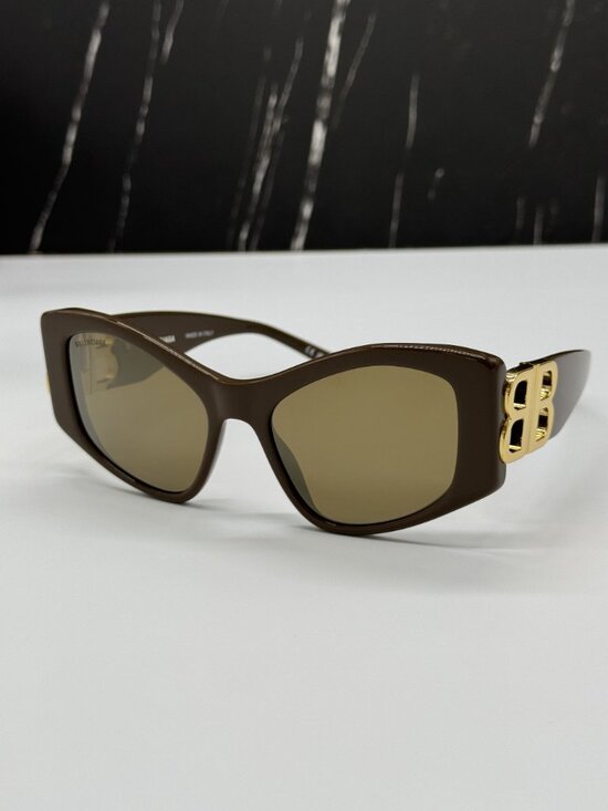 NEW BALENCIAGA BB0287S 003 BROWN CAT EYE WOMEN SUNGLASSES BALENCIAGA EYEWEAR main image 8